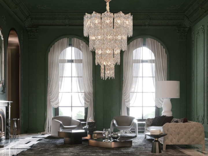 Dòng sáng thời gian - Đèn chùm hiện đại