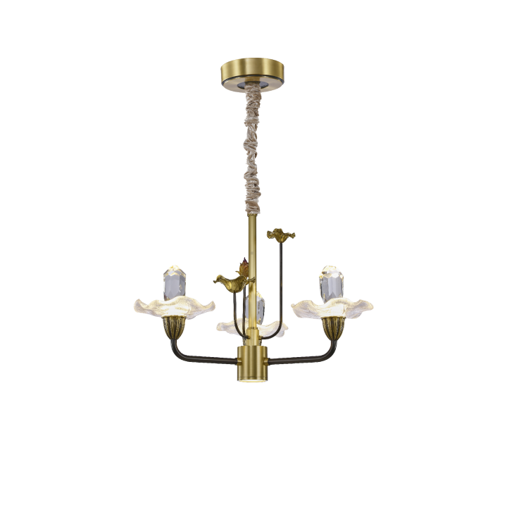 Hoa sen - Đèn chùm phương Đông