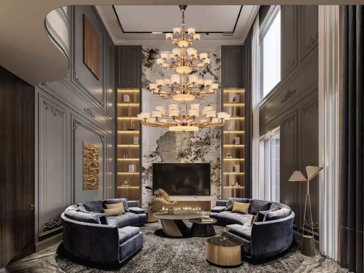 The Land of sky - Đèn chùm tân cổ điển